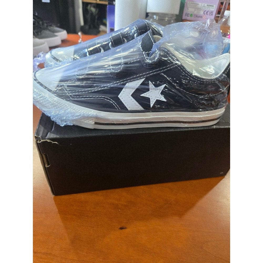 Converse Star Player 76 3V OX Youth Size 3 Black White Sneakers A06892C